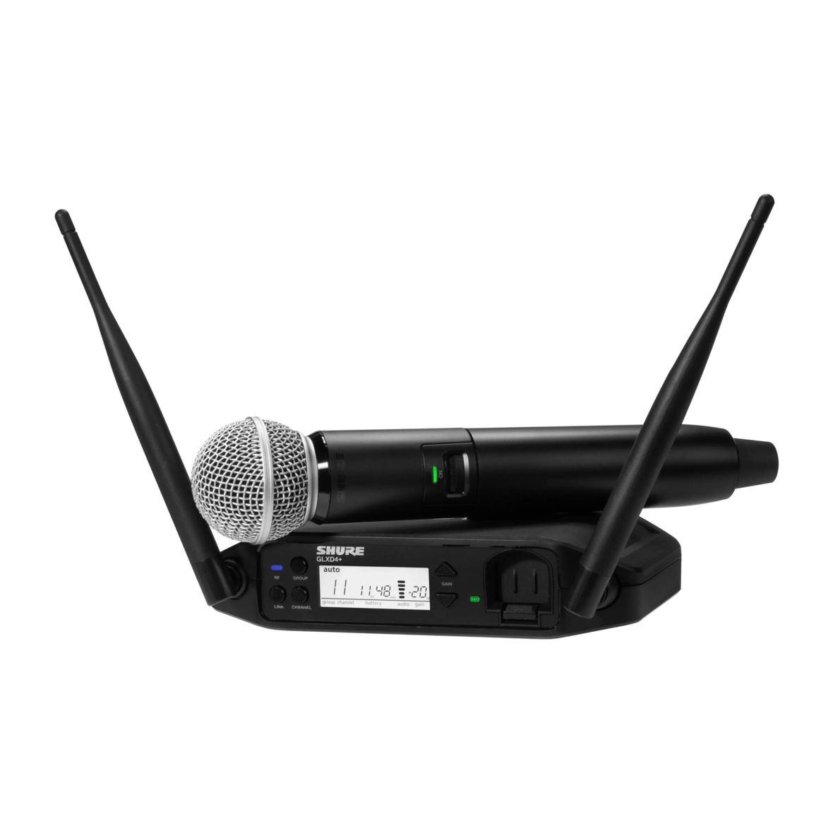Shure 舒尔| GLXD24+/SM58 - 数字无线手持式系统（采用SM58®人声话筒 