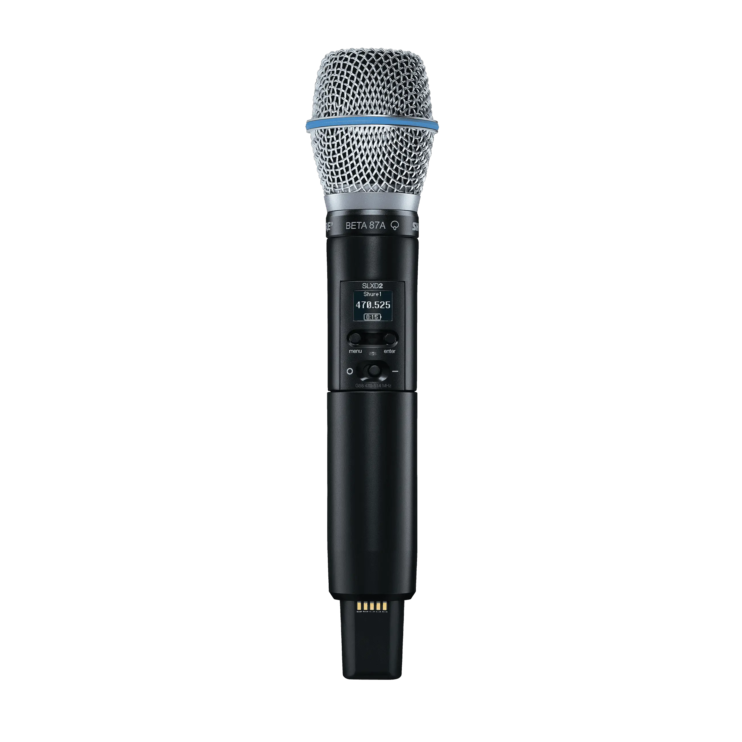 SLXD2/B58 - 配备Beta®58A话筒头的手持式发射机- Shure 中国